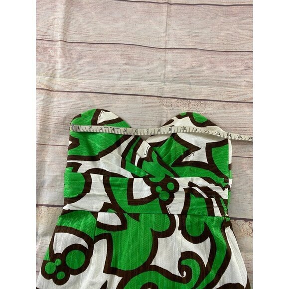 Milly Of New York Women's Green And White BodyCon Dress - 4 - Picture 8 of 12